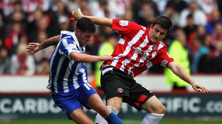 Maguire in action against Sheffield Wednesday in October 2011