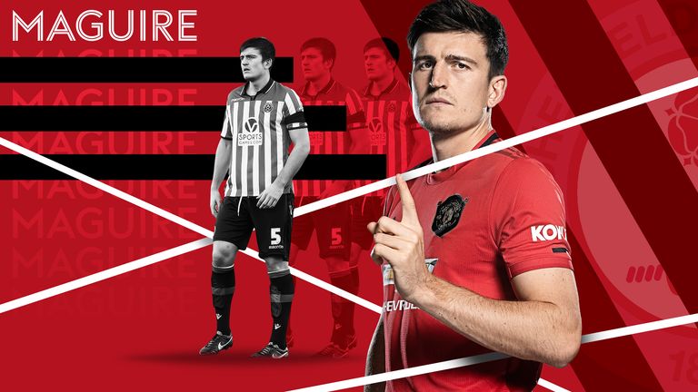 Harry Maguire S Journey To Manchester United From Sheffield United Football News Sky Sports