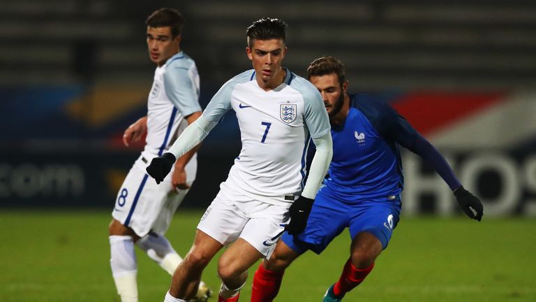 in action during the U21 International Friendly match France U21 and England U21 at the Stade Robert Bobin on November 14, 2016 in Paris, France.