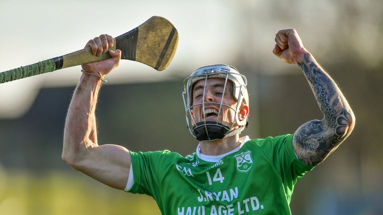 James Doyle rejoices after winning the game for St Mullins