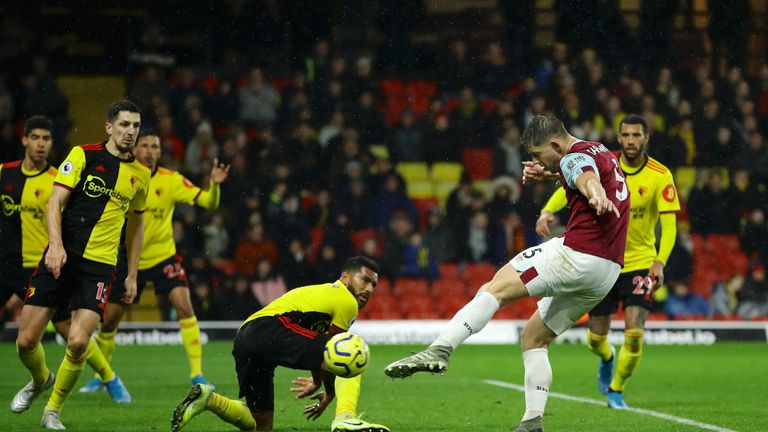 James Tarkowski makes it 3-0 to Burnley