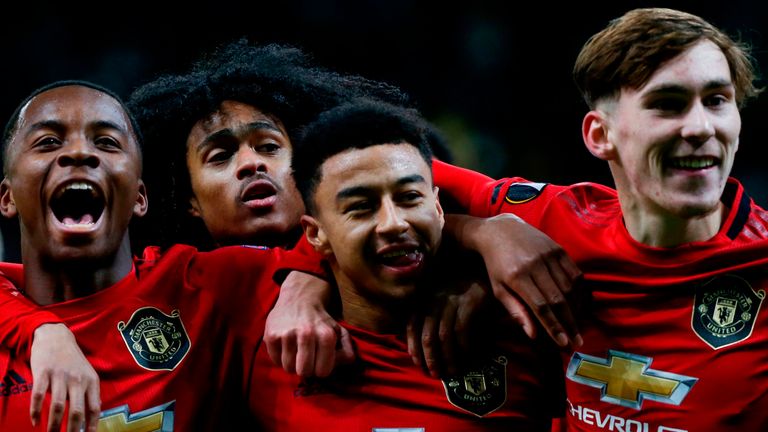 Lingard captained an inexperienced United side in Kazakhstan