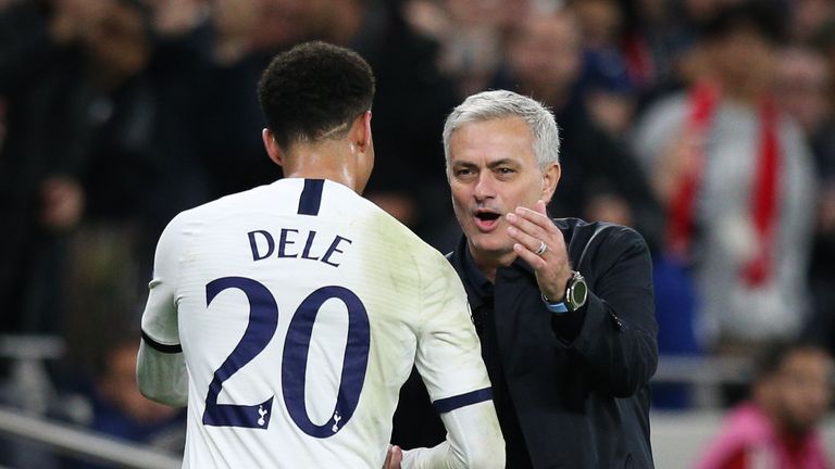 Jose Mourinho congratulates Dele Alli