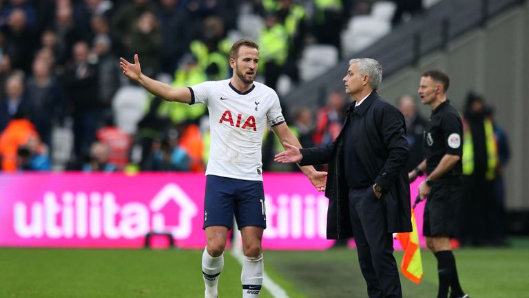 Captain Harry Kane marked Jose Mourinho's first game as Tottenham manager with a goal