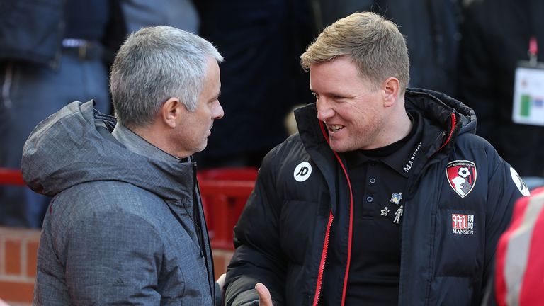 Mourinho thinks Eddie Howe deserves huge credit for the job he has done with Bournemouth