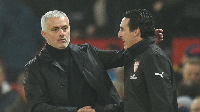 Jose Mourinho has been linked with Arsenal as pressure mounts on current boss Unai Emery