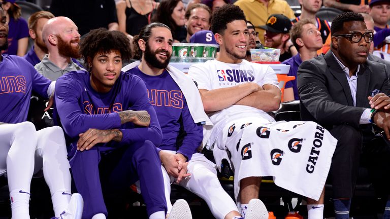 The Phoenix Suns' core trio of Kelly Oubre Jr, Ricky Rubio and Devin Booker are enjoying their basketball right now
