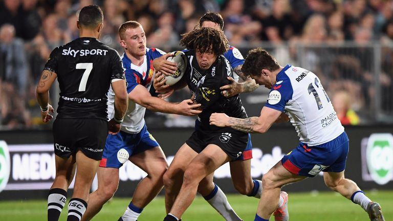 Kevin Proctor carries for New Zealand