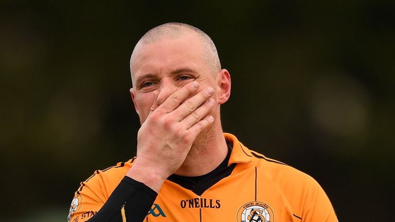 Kieran Donaghy of Austin Stacks dejected at full-time