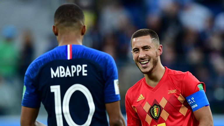 Eden Hazard ha dado la propina al delantero del PSG Kylian Mbappe para ser el mejor jugador del mundo