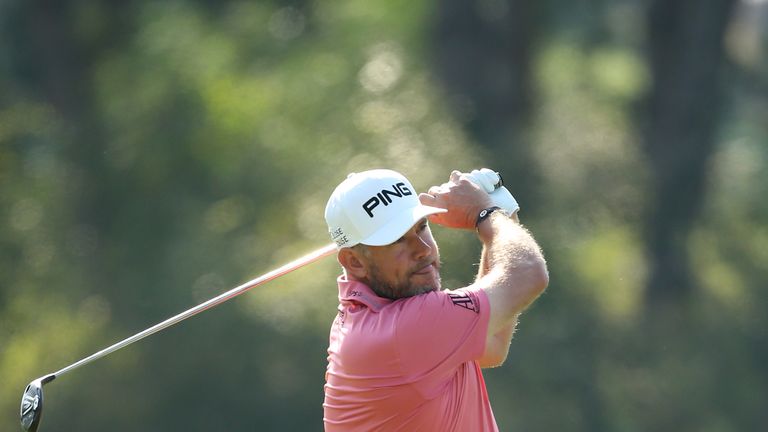 Lee Westwood plays during the third round of the Turkish Airlines Open 