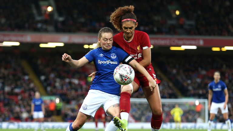 Everton's Lucy Graham secured a 1-0 victory at Anfield in front of 23,500 fans.