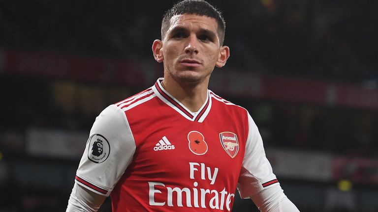 Arsenal midfielder Lucas Torreira was substituted against Wolves