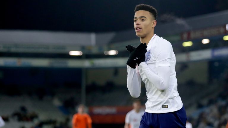 Mason Greenwood celebrates 