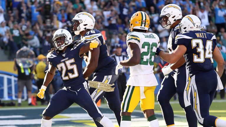 Melvin Gordon had his best game of the season with 80 yards and two touchdown on the ground