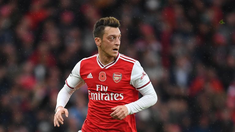 Mesut Ozil could be in line for a third successive start for Arsenal
