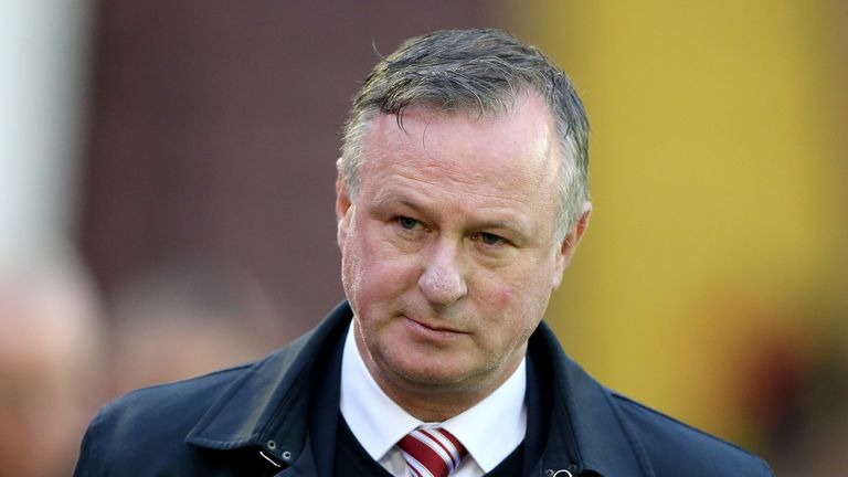BARNSLEY, ENGLAND - NOVEMBER 09:  Michael O'Neill manager of Stoke City during the Sky Bet Championship match between Barnsley and Stoke City at Oakwell Stadium on November 9, 2019 in Barnsley, England. (Photo by Nigel Roddis/Getty Images)                