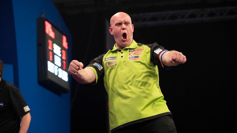 Michael van Gerwen faces Adrian Lewis