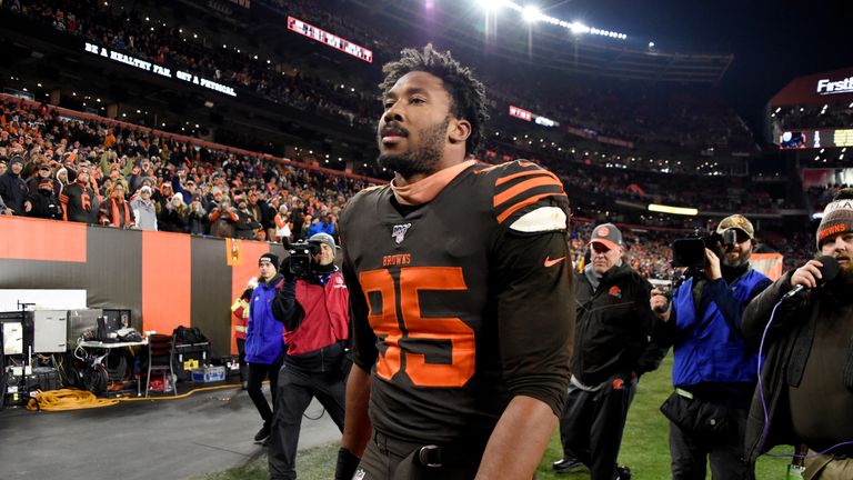 Myles Garrett and David Njoku: Cleveland Browns to exercise contract options on duo | NFL News | Sky Sports