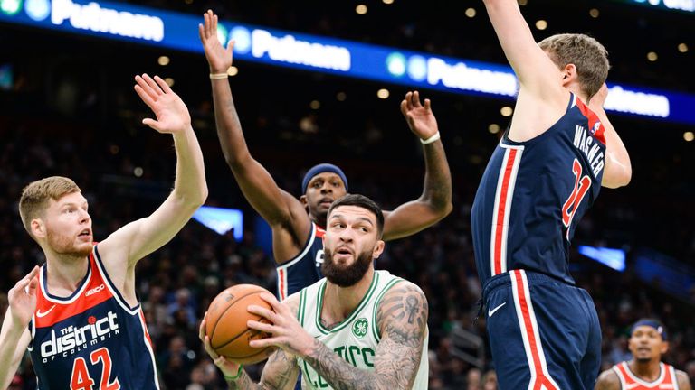 Washington Wizards against Boston Celtics in the NBA