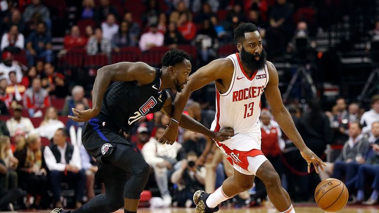 LA Clippers against Houston Rockets in the NBA