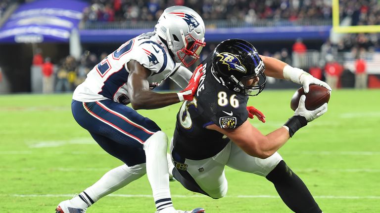The Raven eventually pulled away from the Patriots to record a fourth successive victory