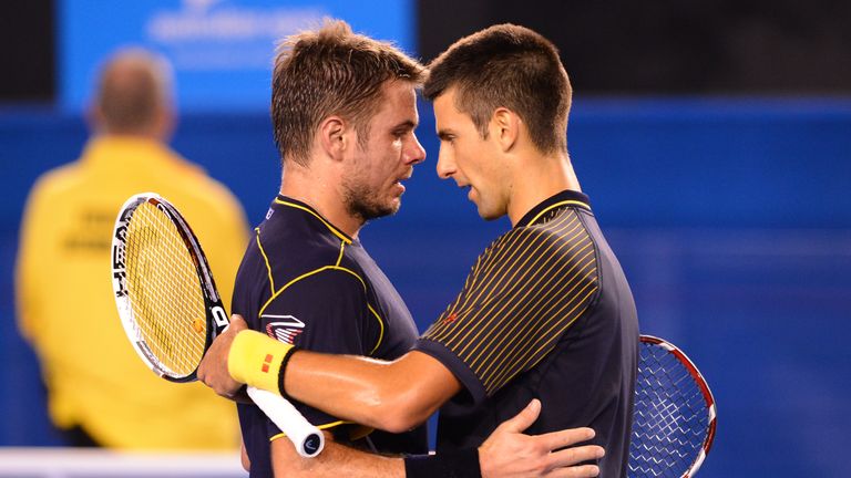 Novak Djokovic won a thrilling battle against Stan Wawrinka at the 2013 Australian Open
