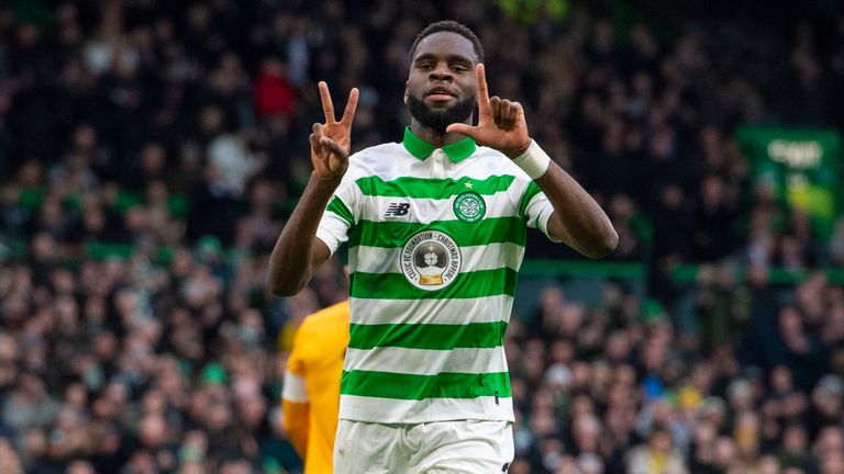 Odsonne Edouard celebrates giving Celtic the lead