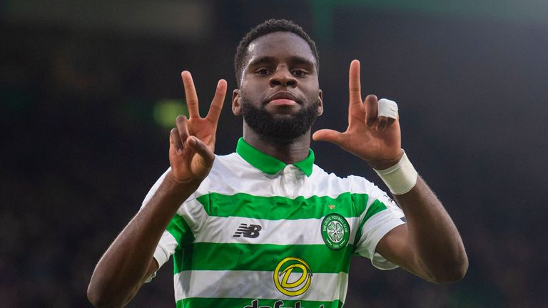 Celtic's Odsonne Edouard makes it 1-0 against Livingston