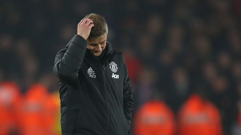 Ole Gunnar Solskjaer saw his team struggle badly against Sheffield United