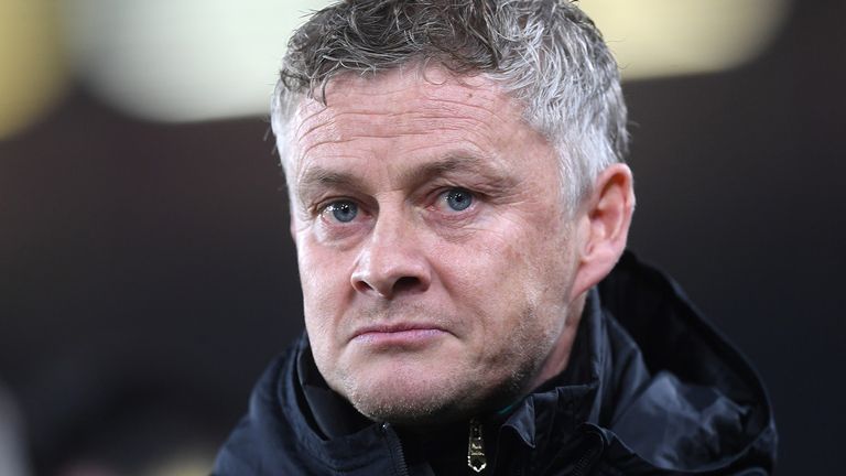 Ole Gunnar Solskjaer the head coach / maanager of Manchester United during the Premier League match between Sheffield United and Manchester United at Bramall Lane on November 24, 2019 in Sheffield, United Kingdom.