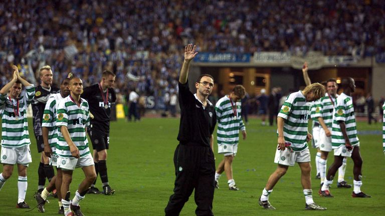 Martin O'Neill after Celtic lost to Porto in the 2003 UEFA Cup final 