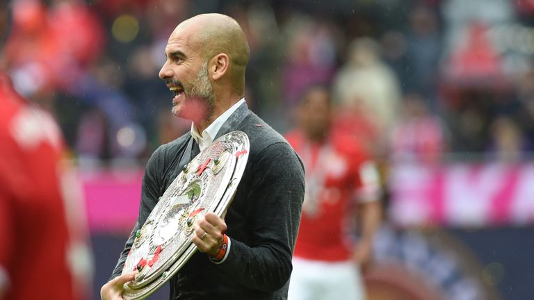 Guardiola has won league titles in Spain, Germany and England