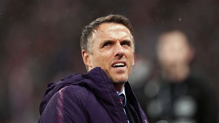 England Women's manager Phil Neville