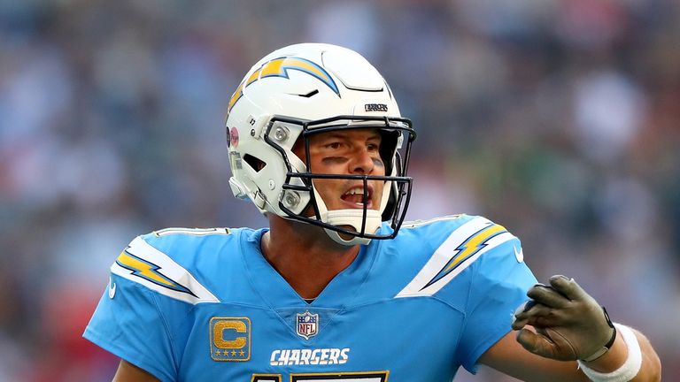 Philip Rivers and the Los Angeles Chargers played at Wembley Stadium last season