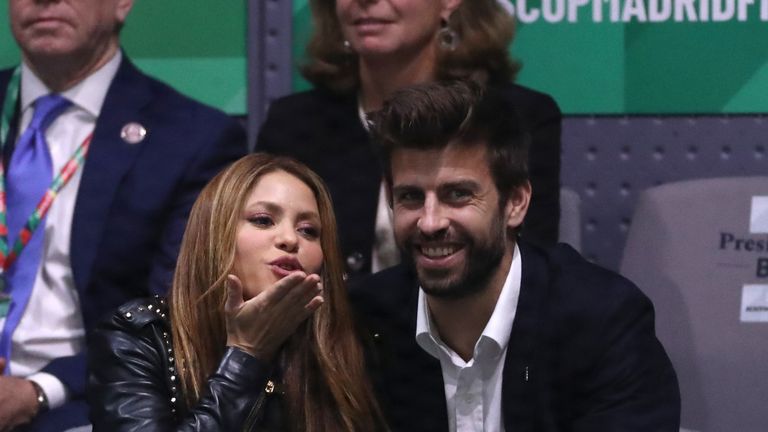 Gerard Pique and his partner Shakira were in attendance in Madrid