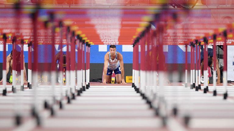 Andrew Pozzi solo tuvo 20 días para prepararse para el Campeonato Mundial en Qatar