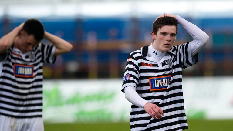 Andrew Robertson played 34 times for Queens Park during the 2012-13 season