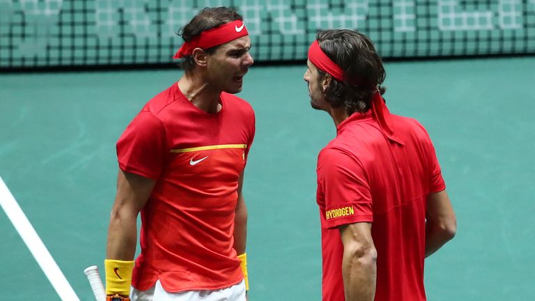 Rafael Nadal and Feliciano Lopez both played twice to lead Spain into the Davis Cup final