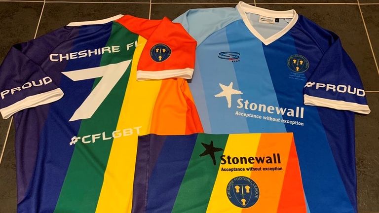 Cheshire League Rainbow Laces kit, Stonewall