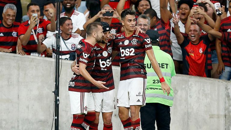 Reinier (right) has been attracting interest because of his performances for Flamengo