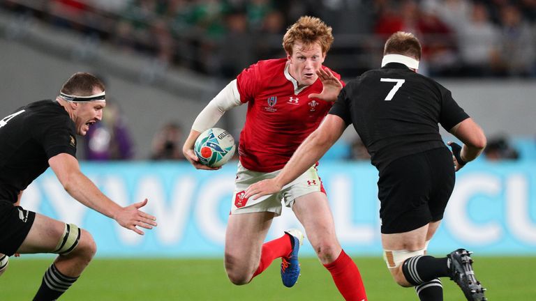 Rhys Patchell injured his shoulder in the World Cup game  against New Zealand
