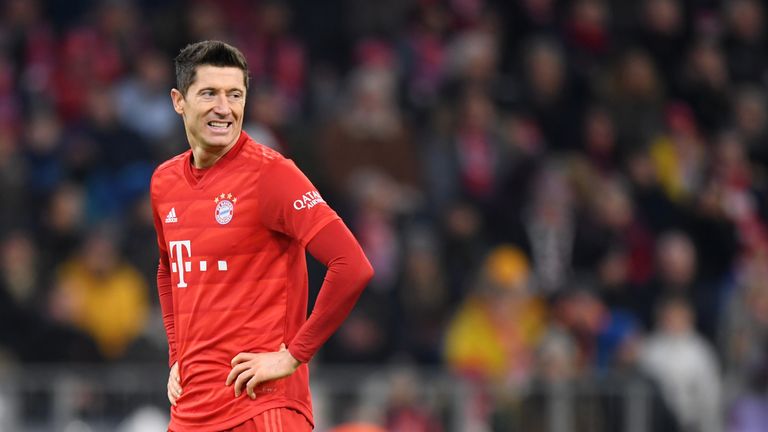 Robert Lewandowski could not help Bayern Munich to victory