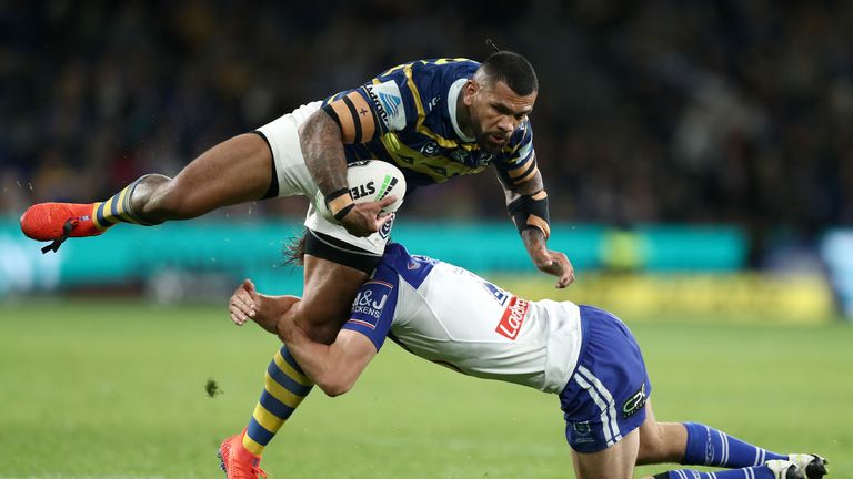 Hull FC forward Manu Ma'u, pictured in action for Parramatta Eels