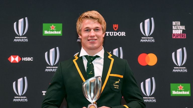 Du Toit was named World Rugby Player of the Year after helping South Africa to win the 2019 World Cup 
