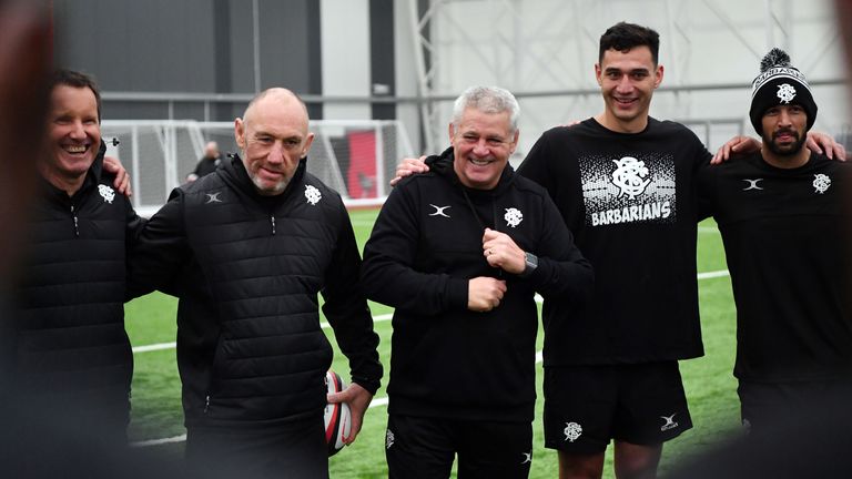 Warren Gatland coaches the Barbarians against Wales on Saturday