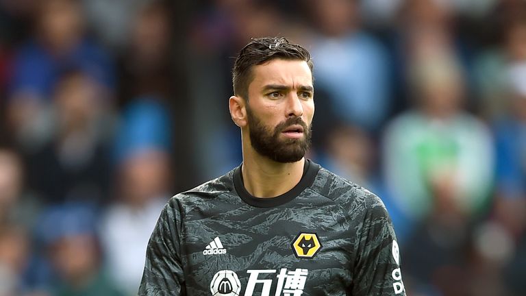 Wolves goalkeeper Rui Patricio in action