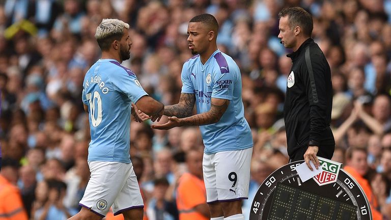 Sergio Aguero and Gabriel Jesus