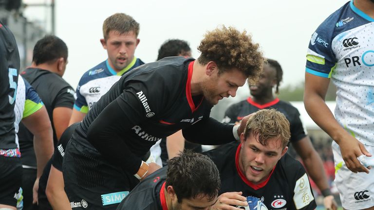 Hooker Jack Singleton notched the first try of the game at Allianz Park