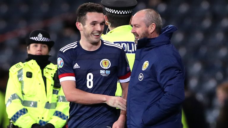 John McGinn Steve Clarke